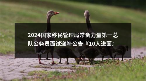 2024国家移民管理局常备力量第一总队公务员面试递补公告『10人进面』 图片